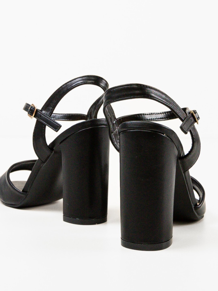 Sandale cu toc Glenna Argintii