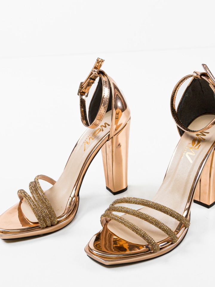 Sandale cu toc Geamelya Negri 2