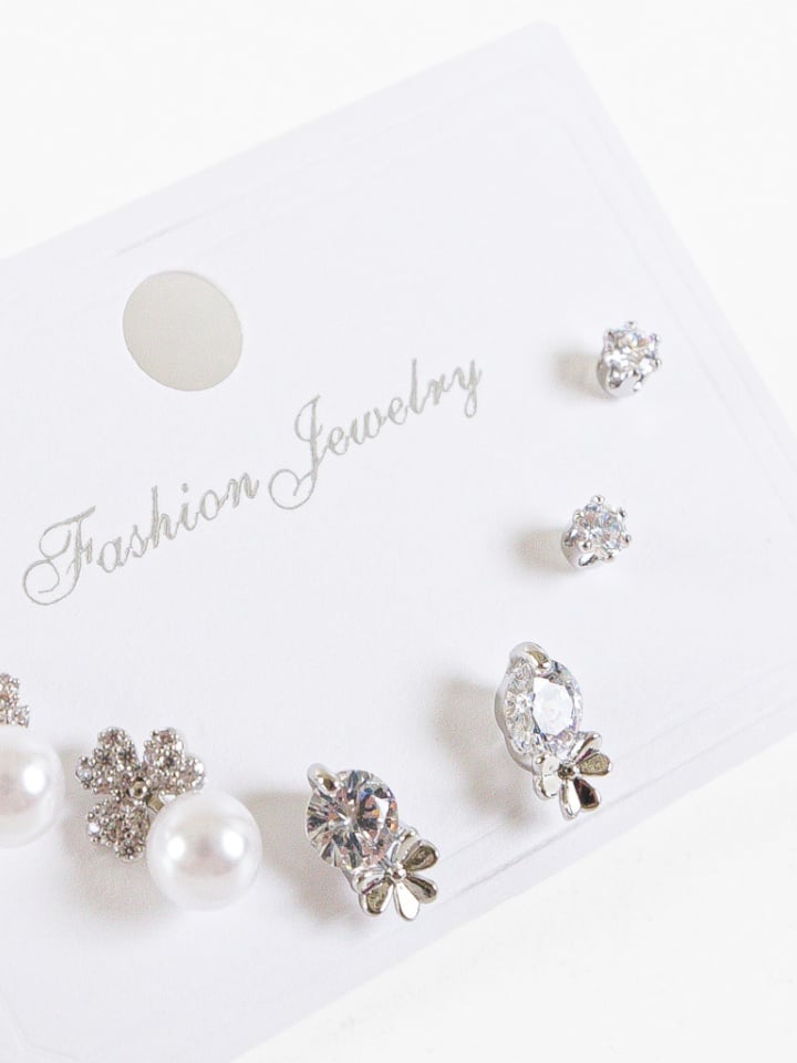 Set Cercei Perl Argintii