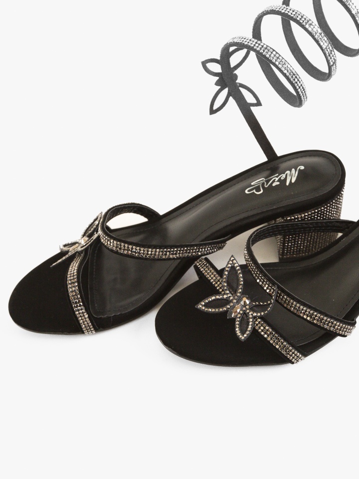 Sandale cu toc Margret Aurii