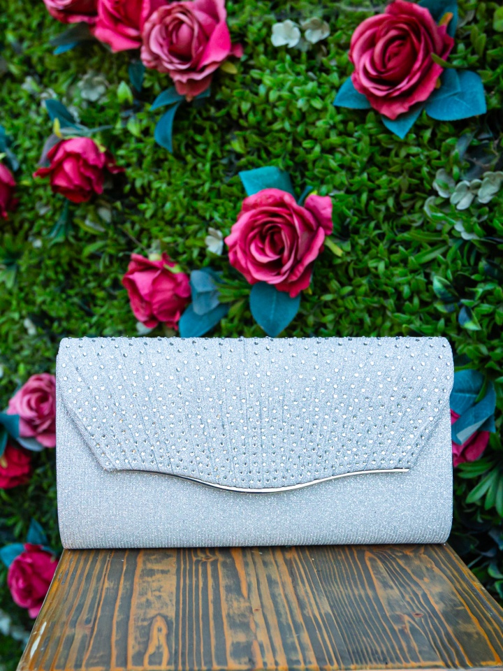 Geanta plic Nastase Argintie