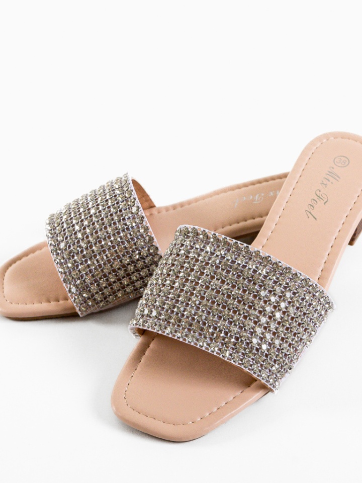 Papuci dama Tyquan Bej