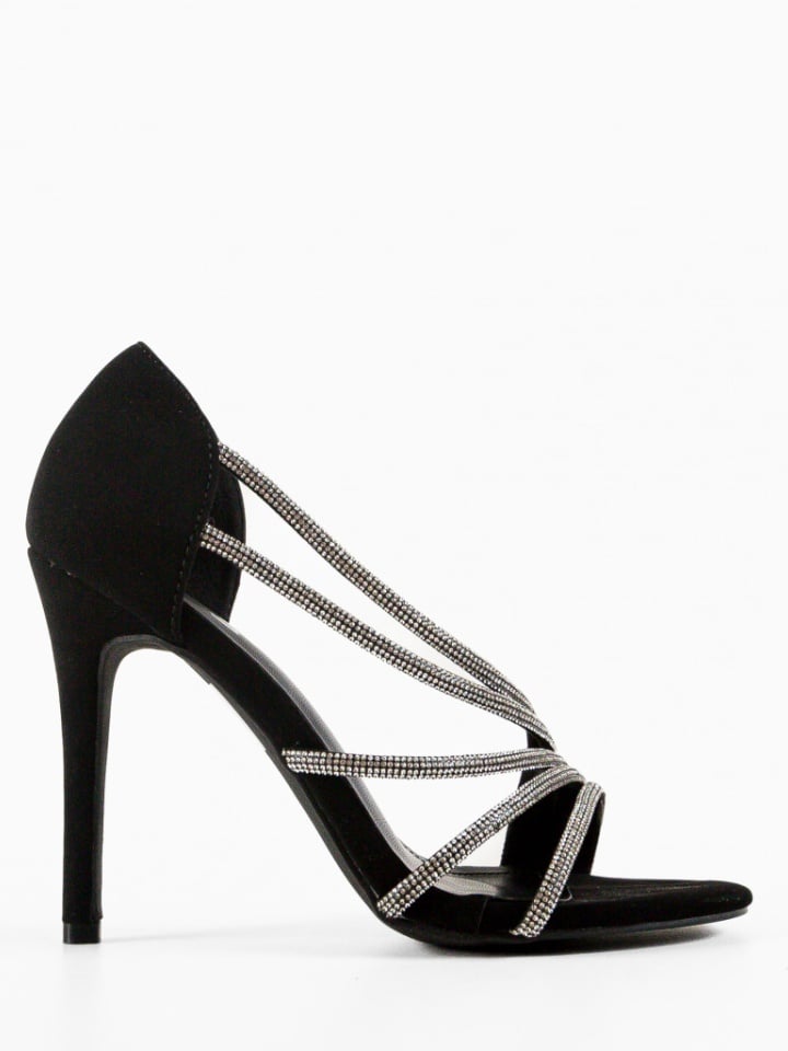 Sandale cu toc Bastille Rosii