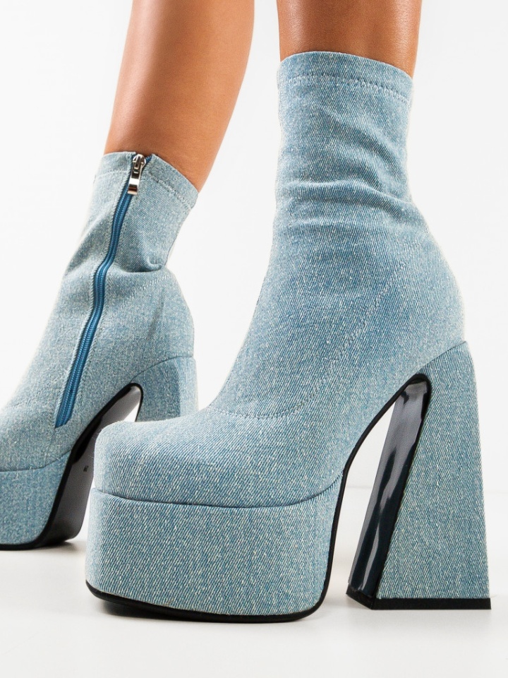 Botine dama Huron Albe