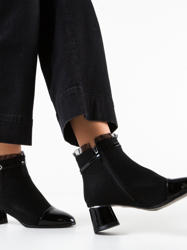 Botine dama Precious Negre