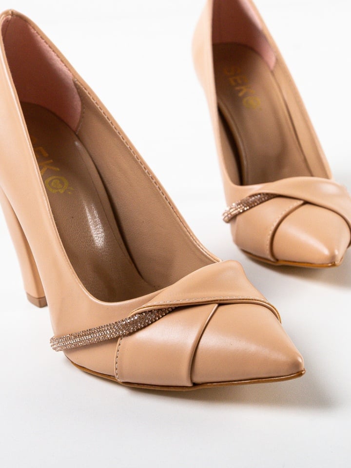 Pantofi cu toc Roka Negri 4