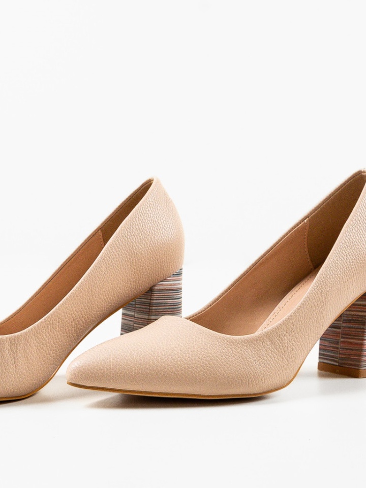 Pantofi cu toc Tuka Galbeni