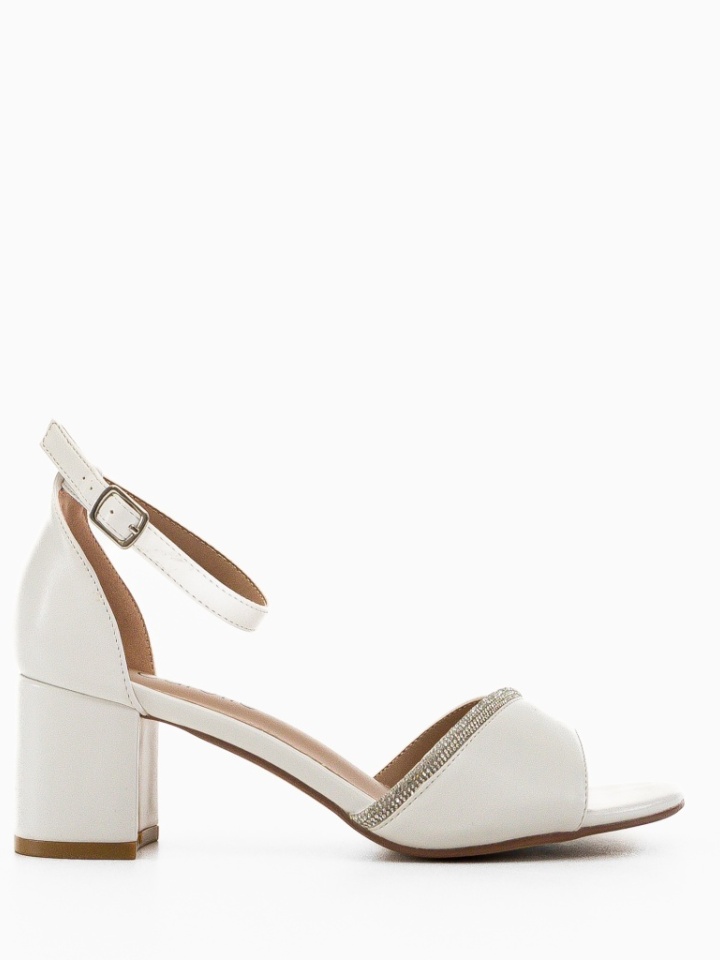 Sandale cu toc Ewan Aurii 2