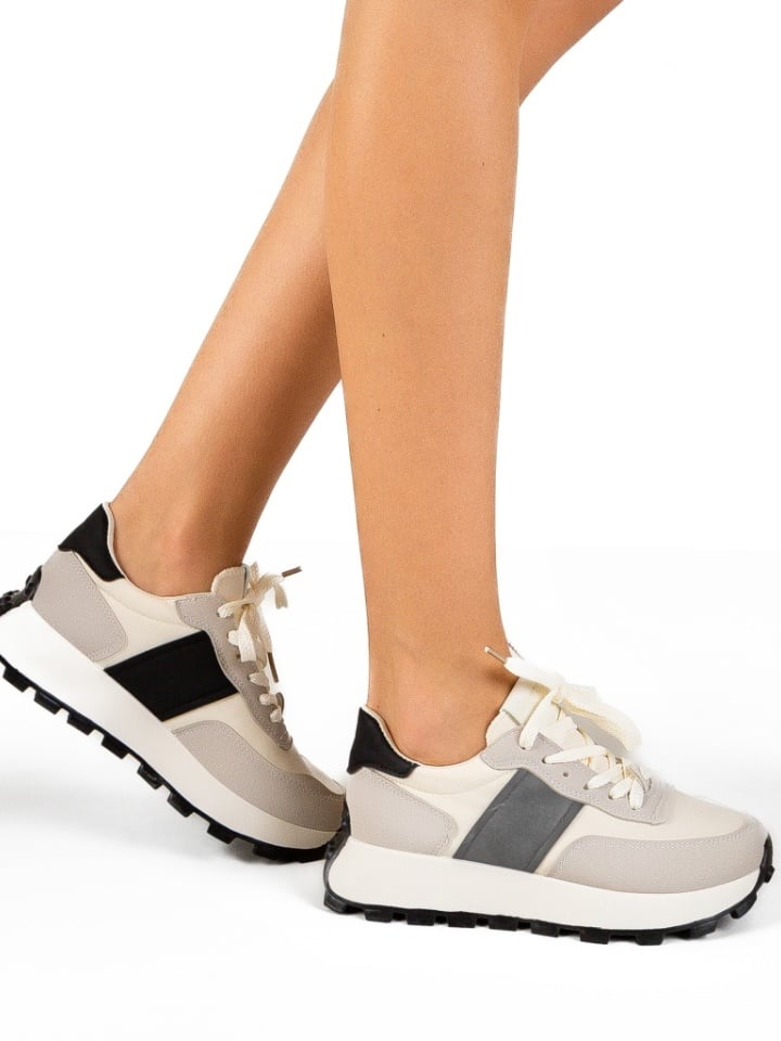 Sneakers dama Feytong Bej