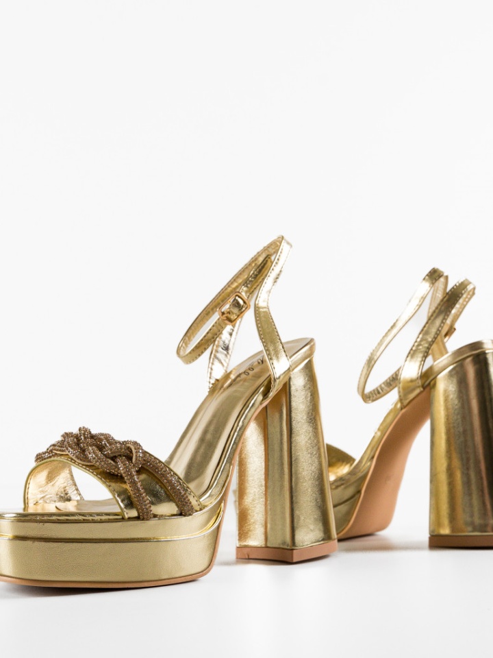 Sandale cu toc Julia Negre