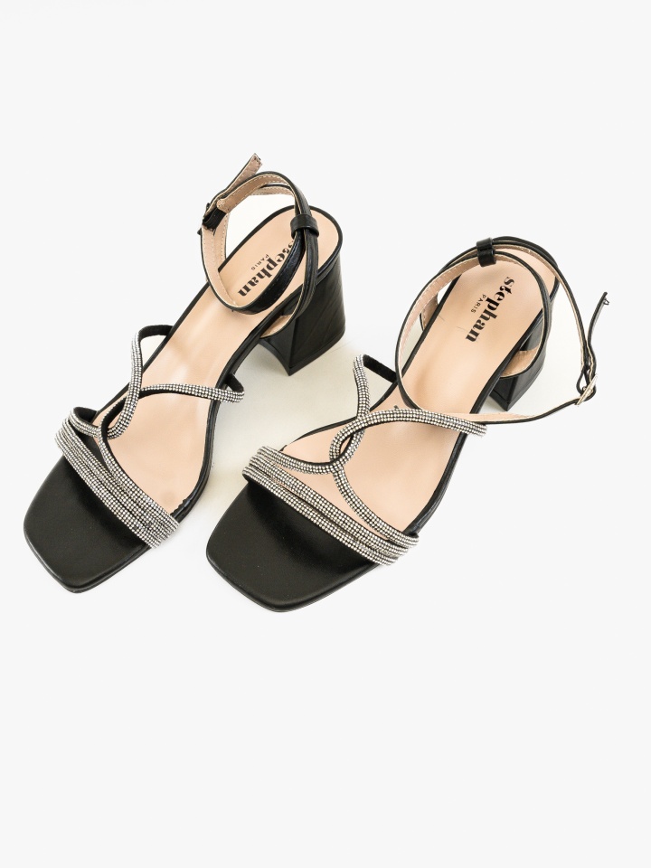 Sandale cu toc Aidan Negre