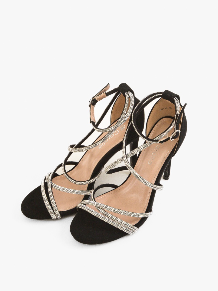 Sandale cu toc Osman Negre