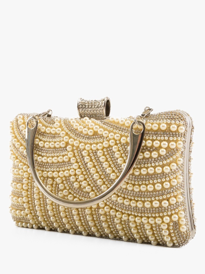 Geanta plic Perli Aurie