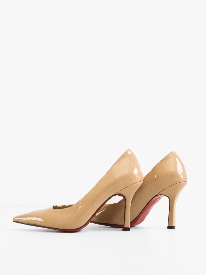 Pantofi stiletto Vobka Bej