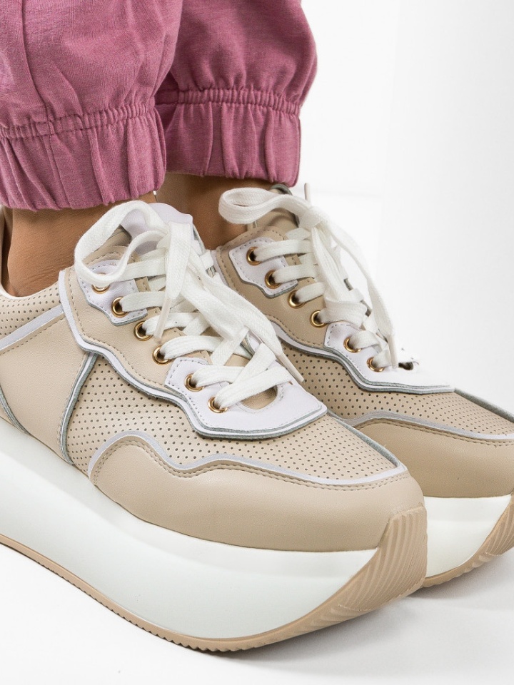 Sneakers dama Emiel Bej