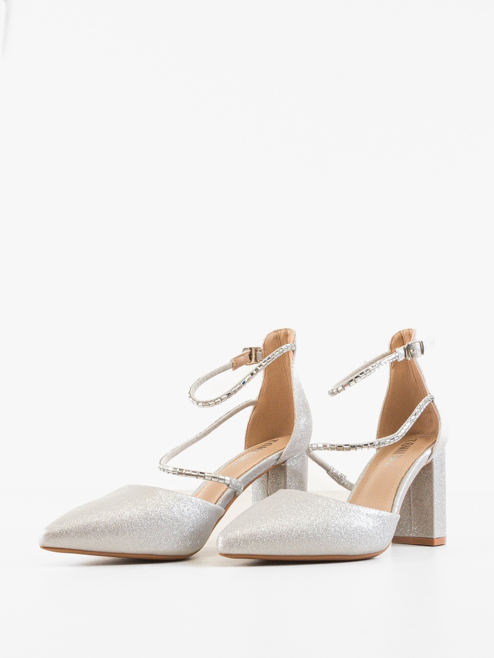 Pantofi cu toc Kudia Albi