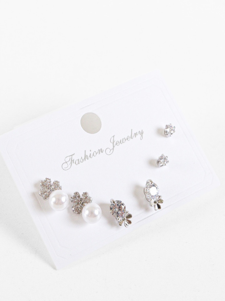 Set Cercei Perl Argintii