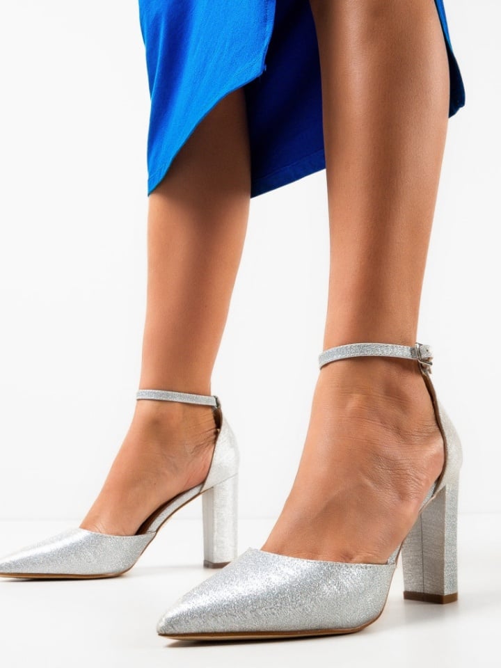 Pantofi cu toc Nakara Aurii 2