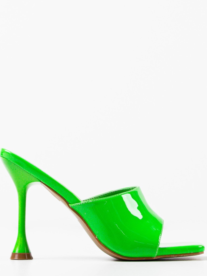 Saboti cu toc Rachel Portocalii