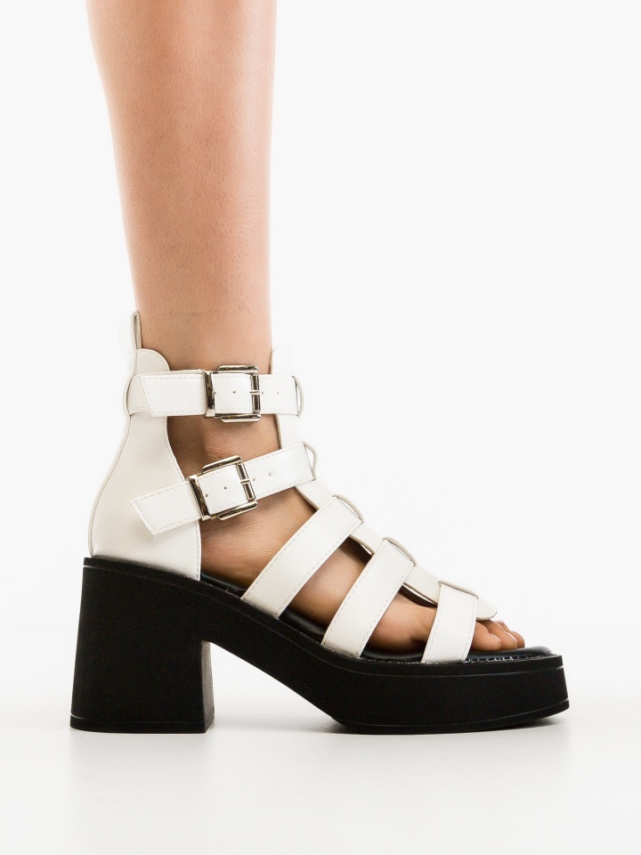 Sandale cu toc Jonty Negre