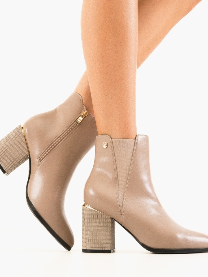 Botine dama Inimay Khaki