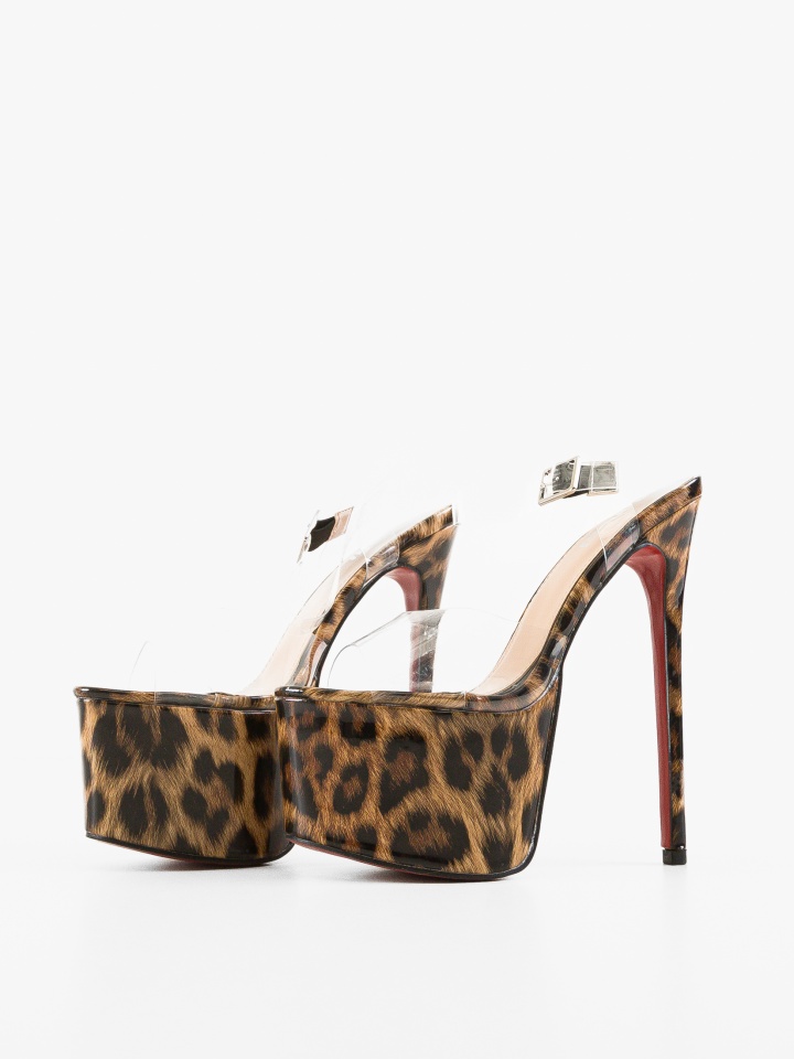 Sandale cu toc Canterion Negre