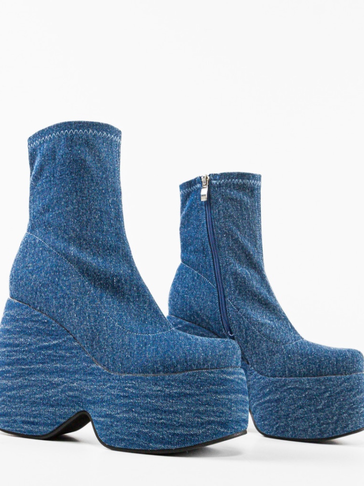 Botine dama Stelar Albastre 2