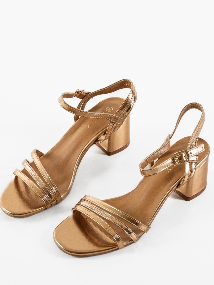 Sandale cu toc Bistra Argintii