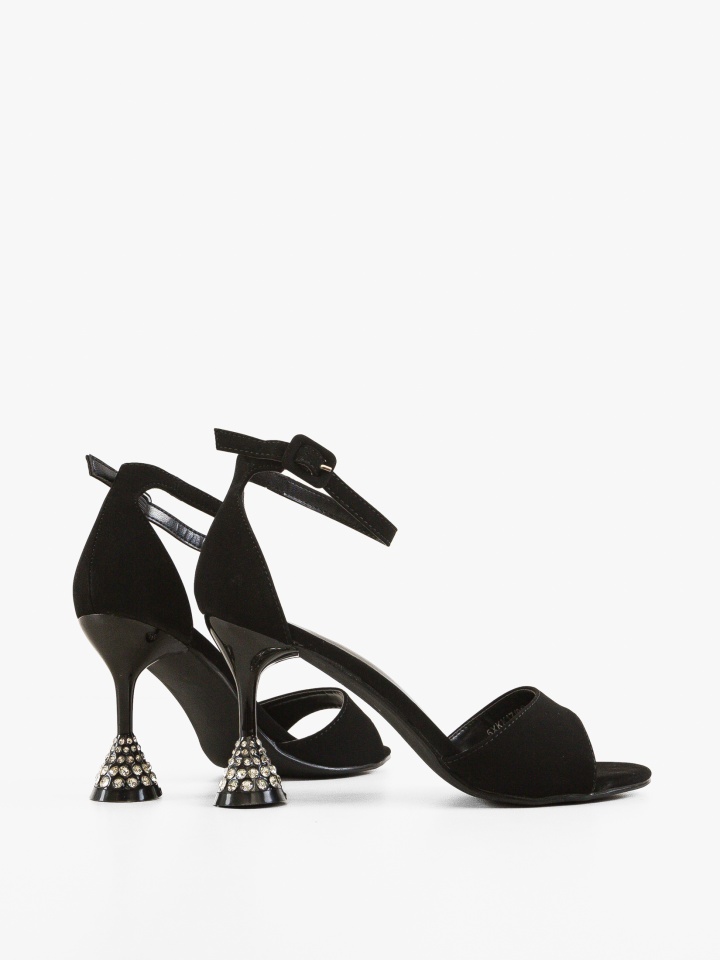 Sandale cu toc Merkato Negre