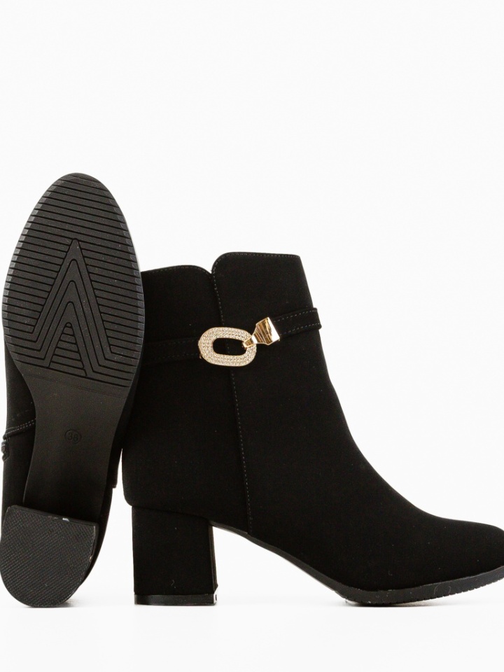 Botine dama Greza Negre