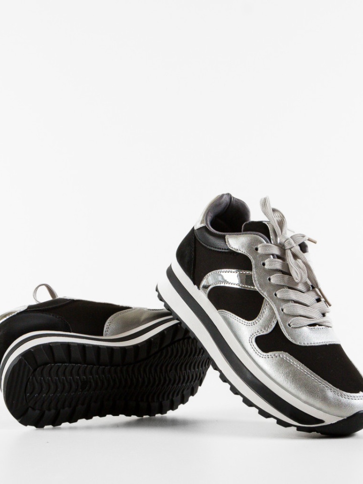 Pantofi Sport Agnes Argintii