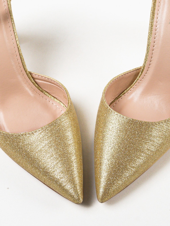Pantofi cu toc Nakara Aurii 2