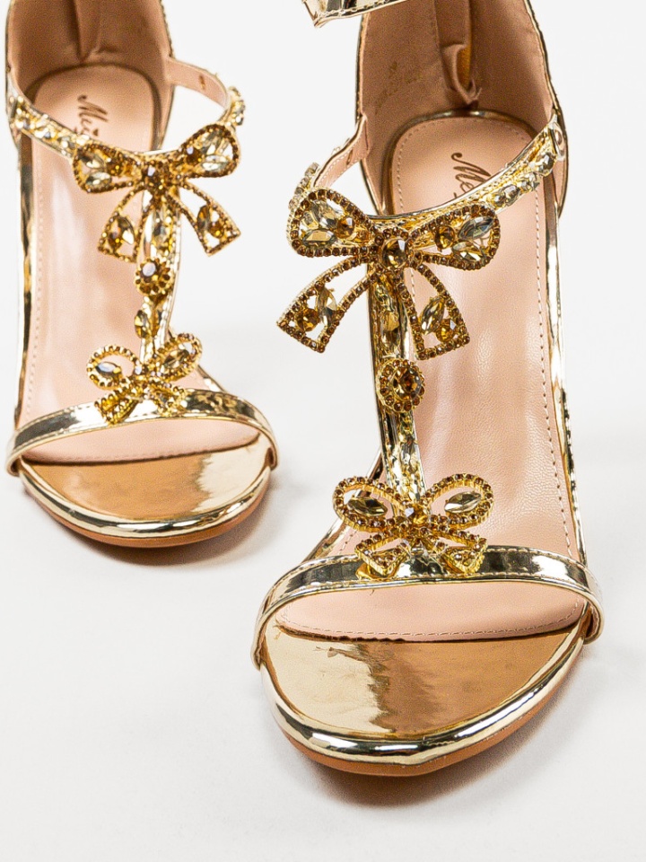 Sandale cu toc Sava Argintii