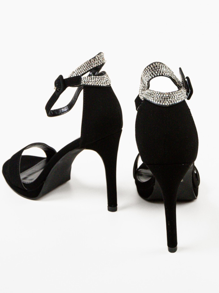 Sandale cu toc Loki Negre