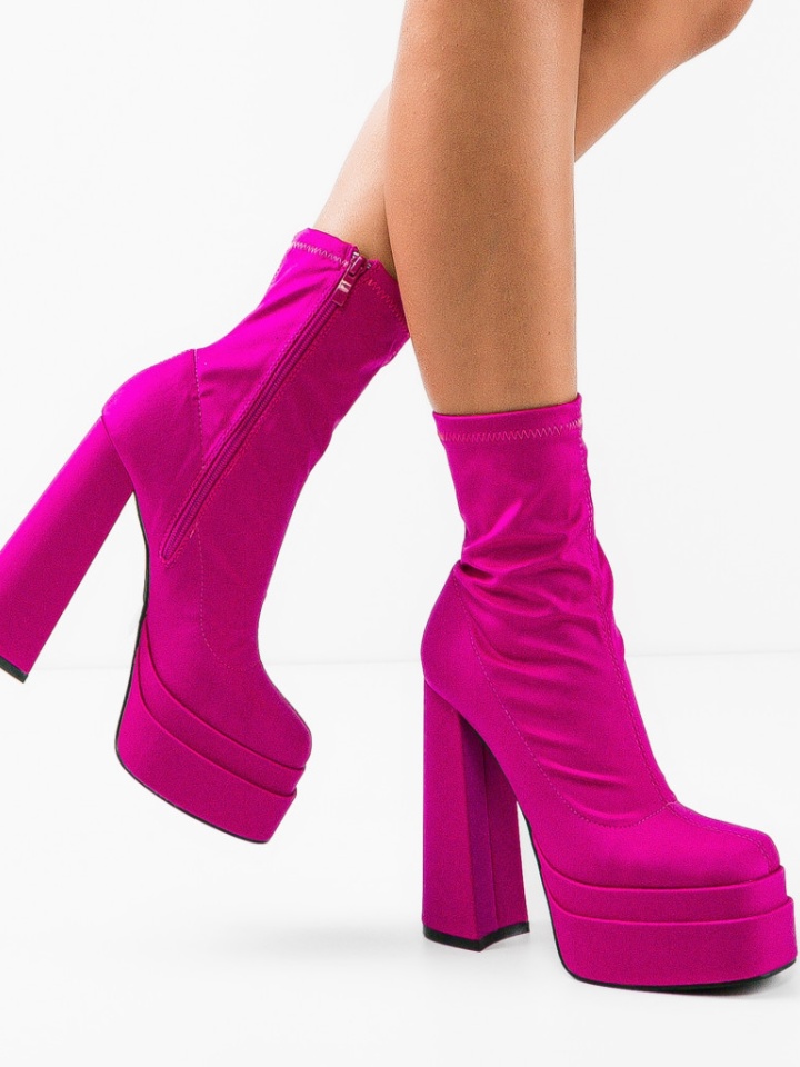 Botine dama Platona Negre