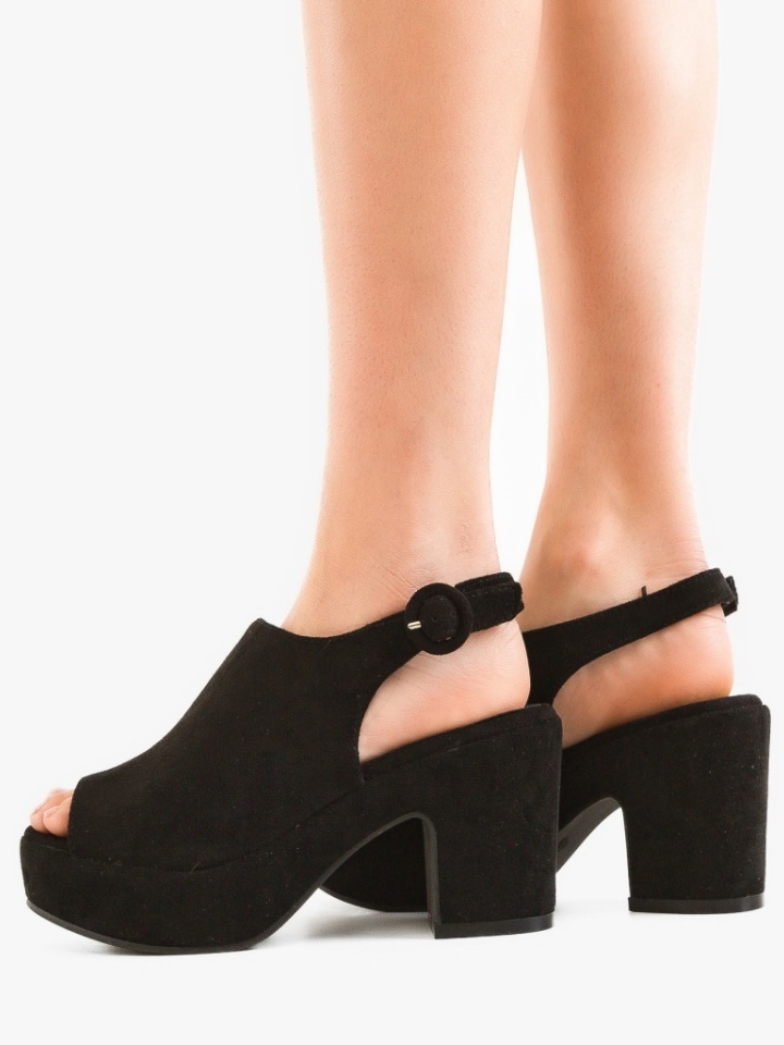 Sandale cu toc Yousuf Negre