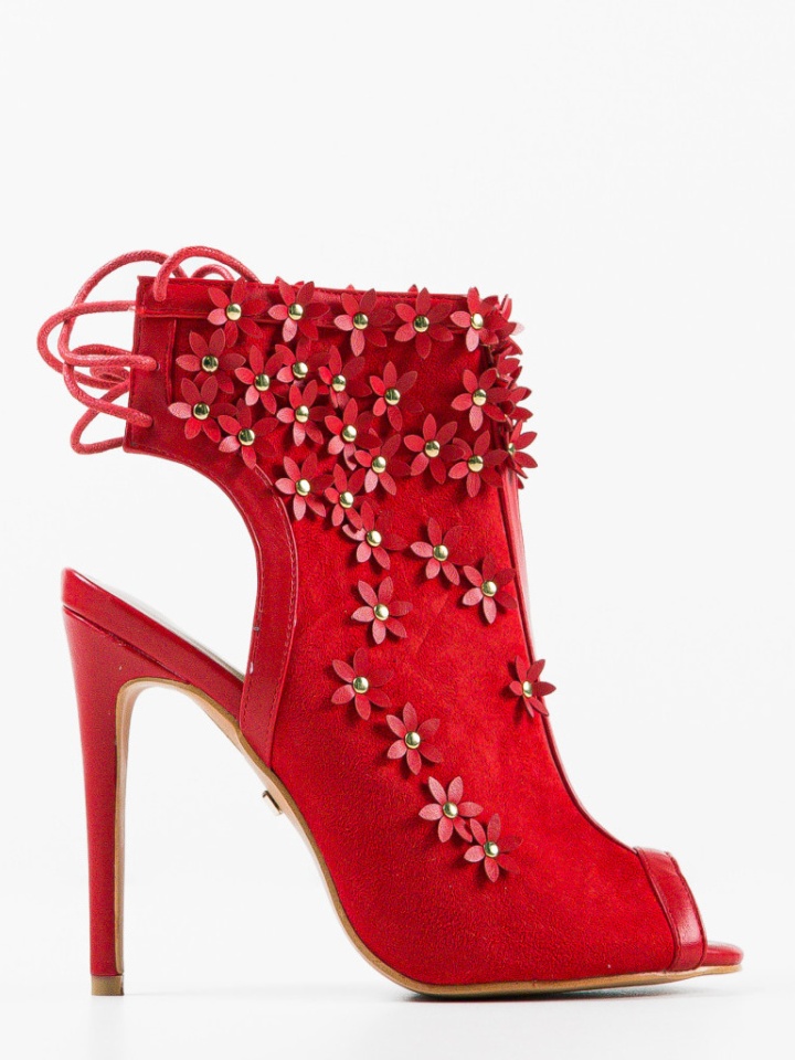 Botine dama Flowera Negre