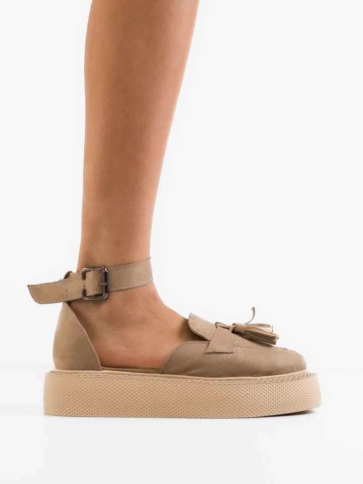 Pantofi Casual Kastor Bej 2