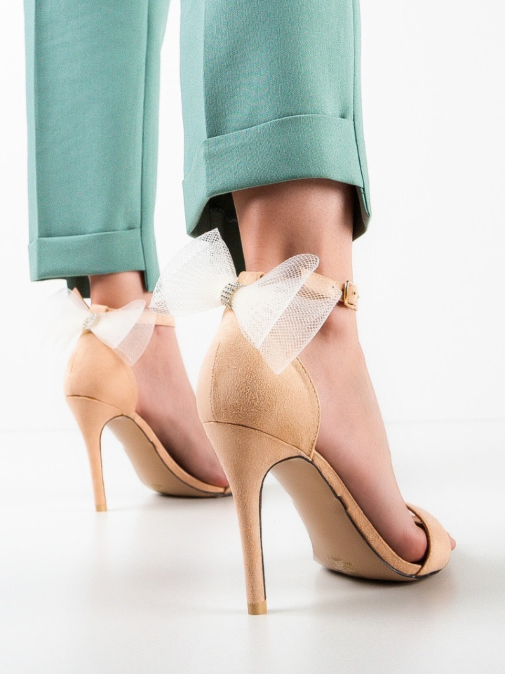 Sandale cu toc Darz Bej