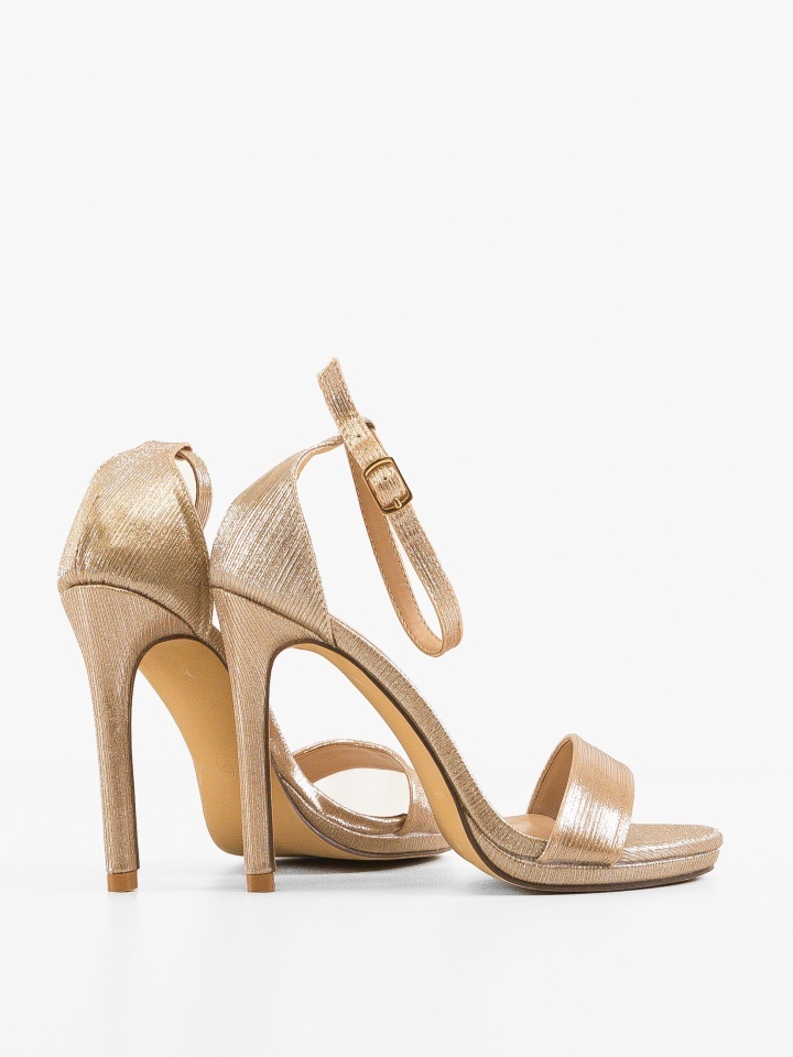 Sandale cu toc Versed Argintii