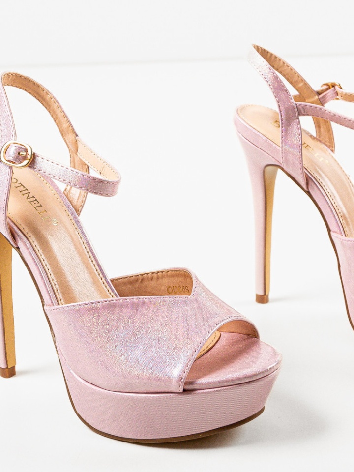 Sandale cu toc Ivy Negre