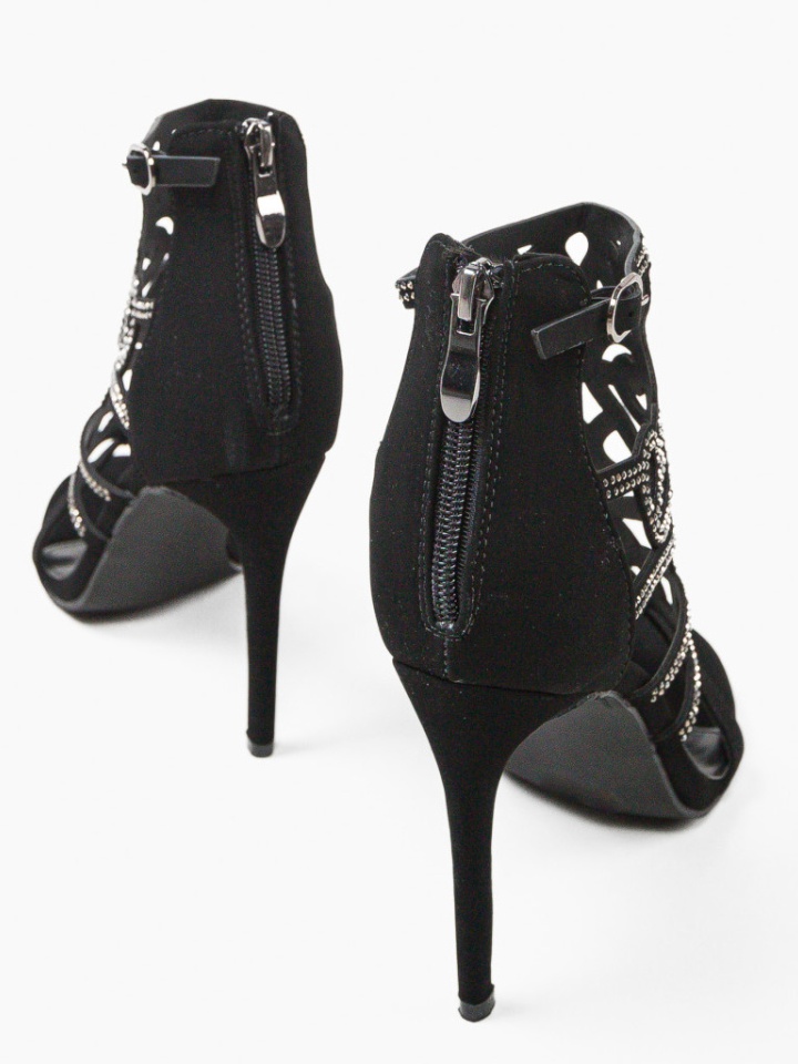 Sandale cu toc Rocky Negre 2