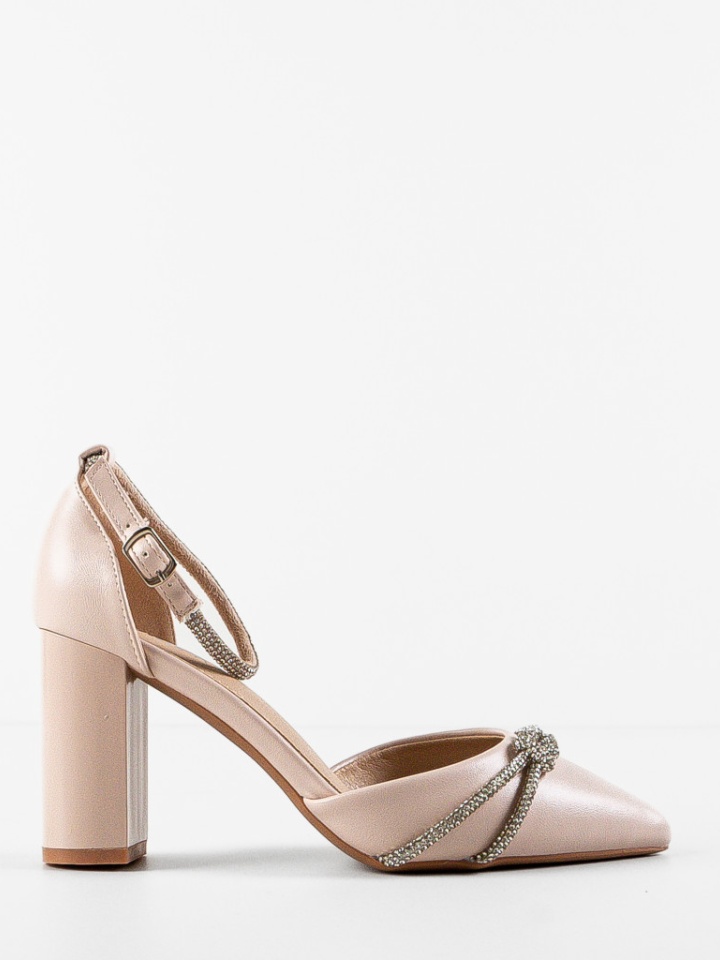 Pantofi cu toc Cenat Bej