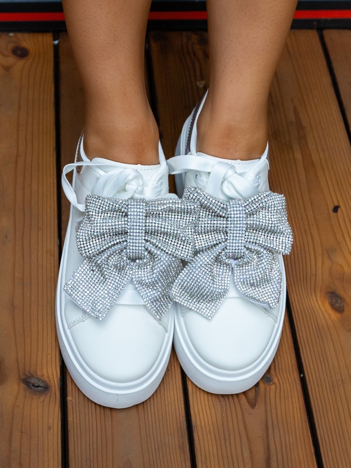 Sneakers dama Eva Argintii