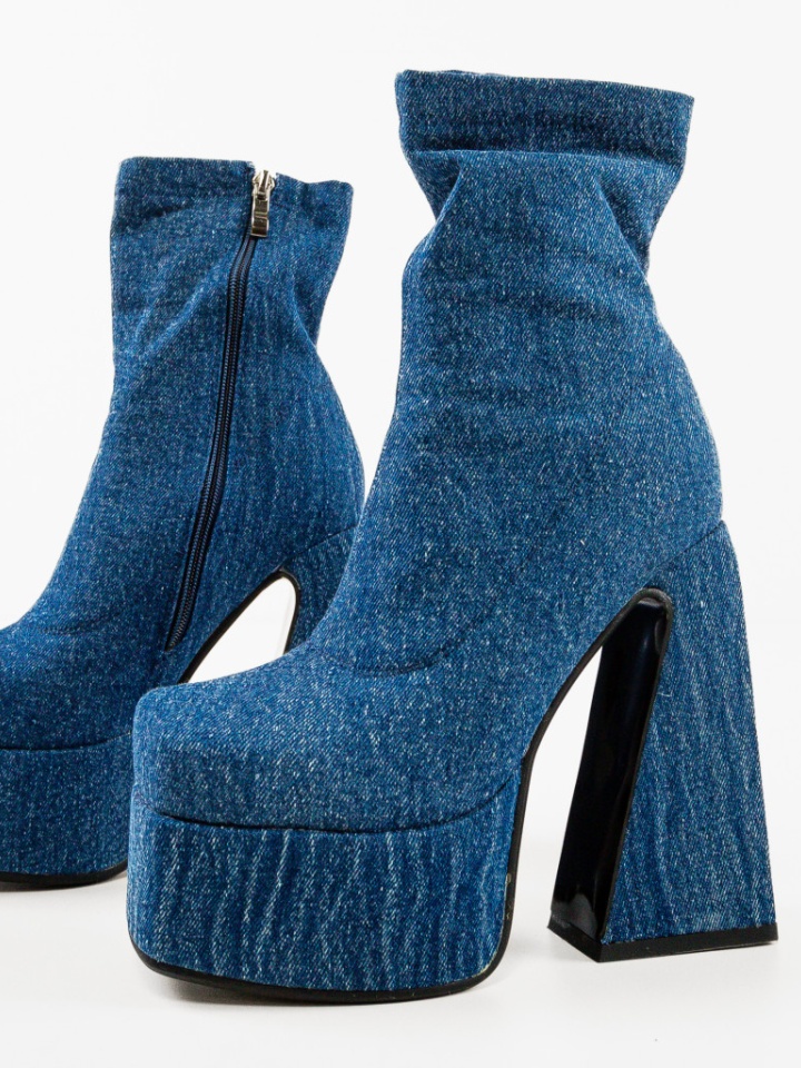 Botine dama Huron Albe