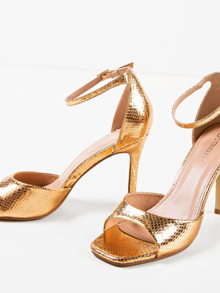 Sandale cu toc Lekaz Negri