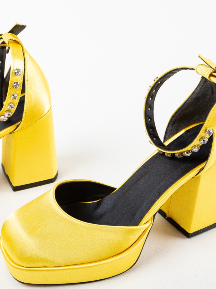 Pantofi dama Flores Galbeni