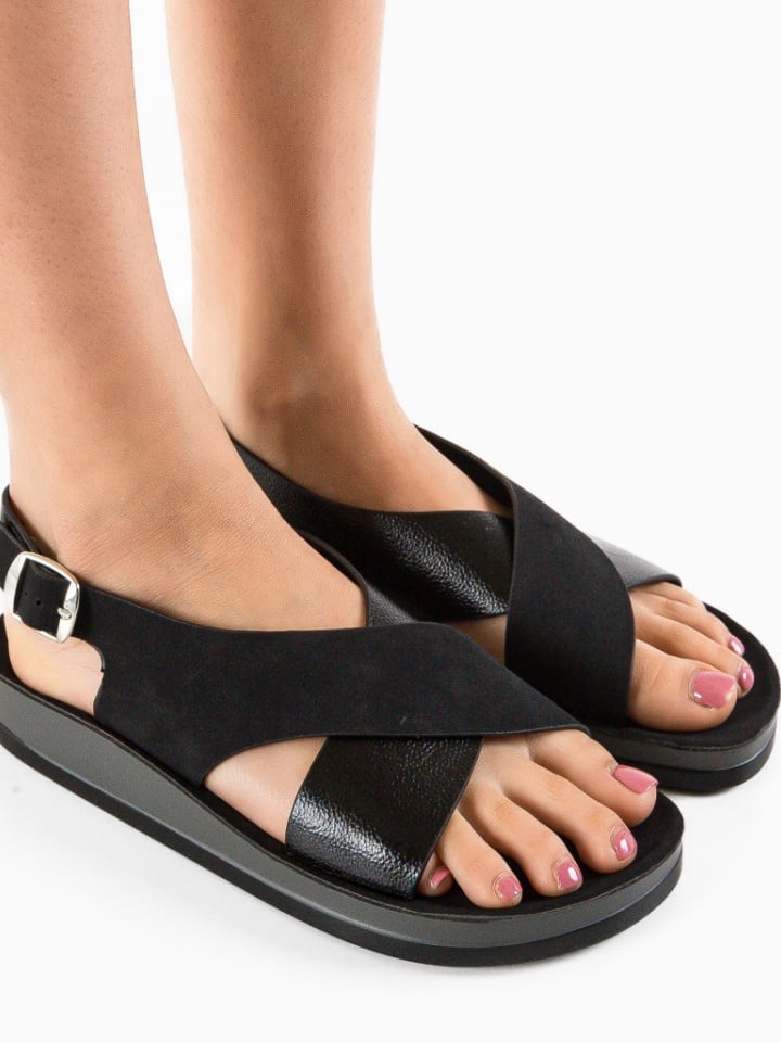 Sandale dama Basel Negre