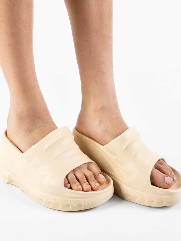 Papuci dama Milan Bej