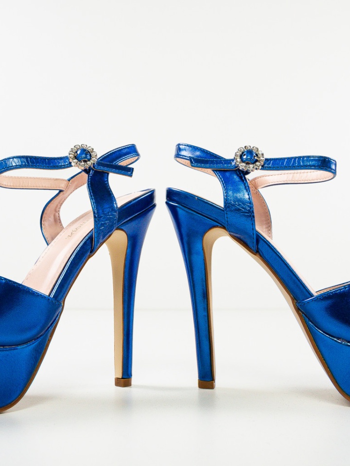 Sandale cu toc Moctez Negre